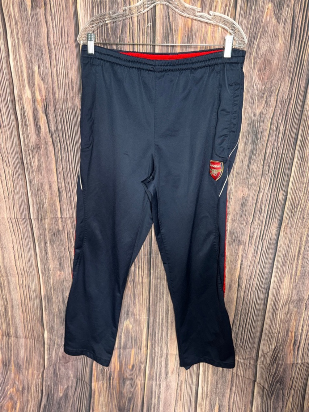 Arsenal FC Men’s Track Pants Size M Navy Red Soccer Athletic Pants